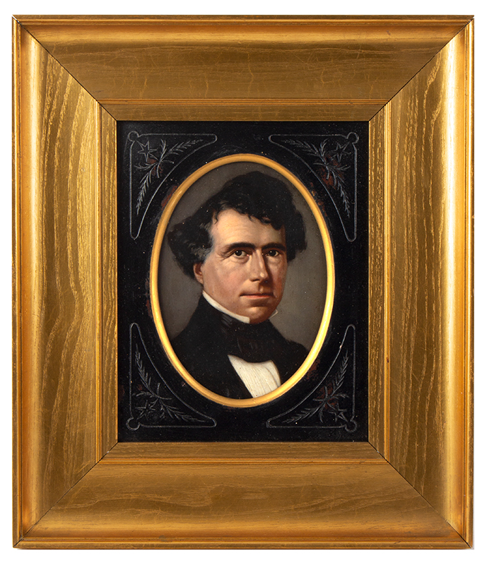 Portrait, Franklin Pierce, American School, entire view