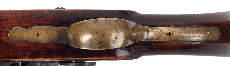 Flintlock Kentucky Style Pistol, Likely Southeastern Pennsylvania, Original Condition, trigger guard