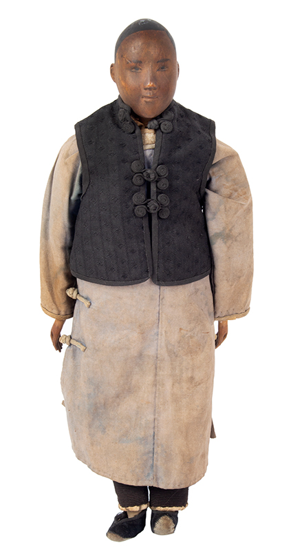 Carved Wood Male Doll, Door of Hope Missions Doll, Shanghai, Image 1