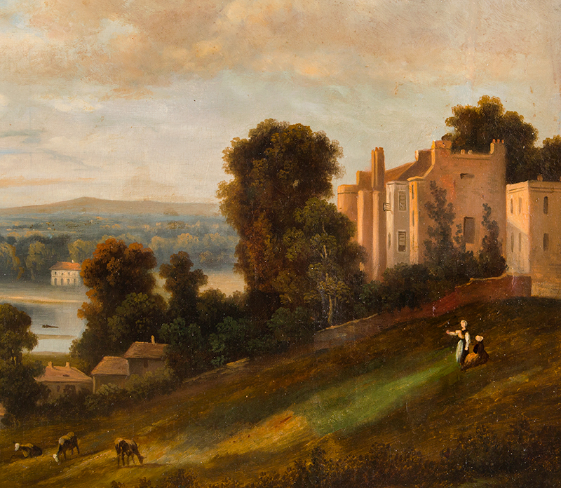 Painting Attributed to Victor De Grailly (1804-1889), River View