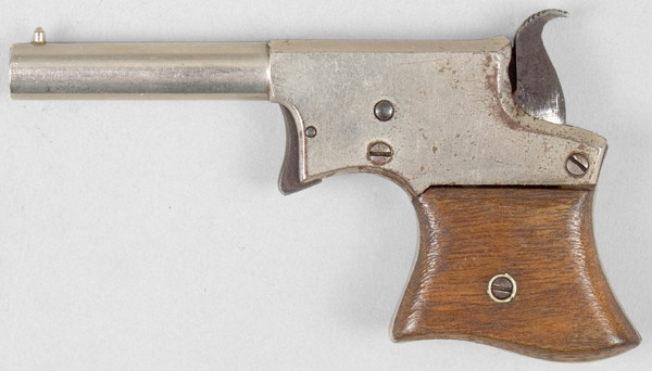 Remington 1st Model Vest Pocket Derringer, Early Production, Unmarked Serial Number 394 Under the Grips, right facing