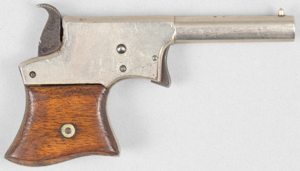 Remington 1st Model Vest Pocket Derringer, Early Production, Unmarked Serial Number 394 Under the Grips, right facing