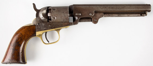 Colt Model 1849 Revolver. Large Guard Six-Shot. New York Address, Image 1