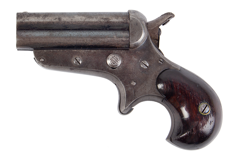 Sharps Pepperbox, Model 4/A, A.K.A. Bulldog, Factory Converted to Model 4B Serial Number: 084, right facing
