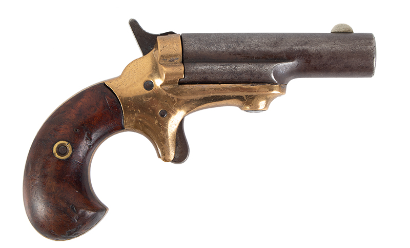 Colt Thuer Derringer, Third Model, 2nd Type, Pregnant Frame Serial number: 1262, grips too!, right facing