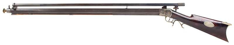 Wesson & Prescott Target Rifle, Original Owner Identified Listed in Edwin Wesson’s Daybook, left facing