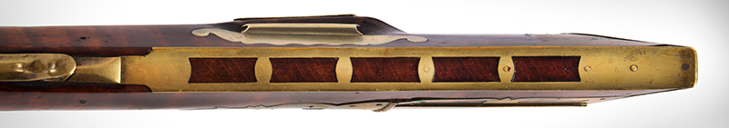 Kentucky Rifle, Original Flintlock, Upper Susquehanna School Out of circulation since the 1940s, not seen until very recently when purchased., brass detail 2