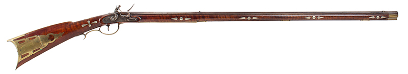 Kentucky Rifle, Original Flintlock, Upper Susquehanna School Out of circulation since the 1940s, not seen until very recently when purchased., right facing