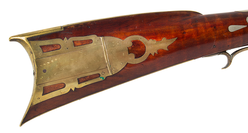 Kentucky Rifle, Original Flintlock, Upper Susquehanna School Out of circulation since the 1940s, not seen until very recently when purchased., patchbox