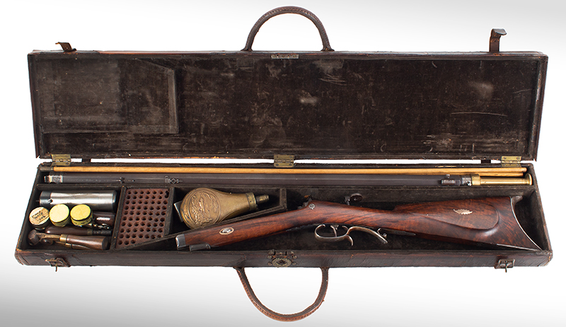 Nineteenth Century Cased Target Rifle, Nelson Lewis, Troy, New York Owned by Otis Wright, Troy, NY, entire view 2