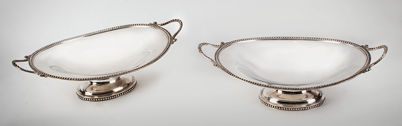 Silver Baskets, Pair, Oval, by William Adams, New York City MARK OF WILLIAM L. ADAMS, entire view 3