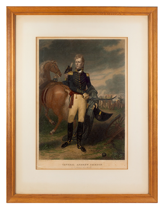 Engraving, General Andrew Jackson, After John Vanderlyn, New Orleans John Vanderlyn, American, Kingston, New York (1775–1852), entire view
