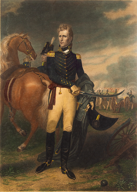 Engraving, General Andrew Jackson, After John Vanderlyn, New Orleans John Vanderlyn, American, Kingston, New York (1775–1852), entire view sans frame