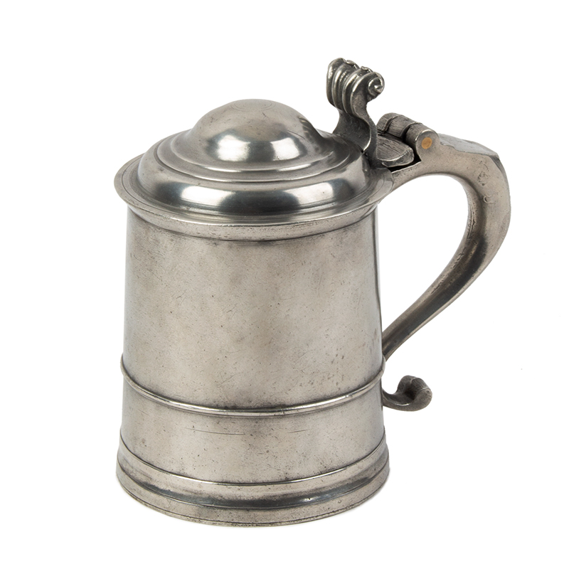 Pewter Tankard, American, Pre-Revolutionary War Period by "IC", Image 1