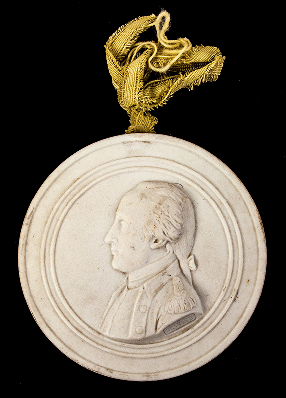 Porcelain Medallion, George Washington, Image 1