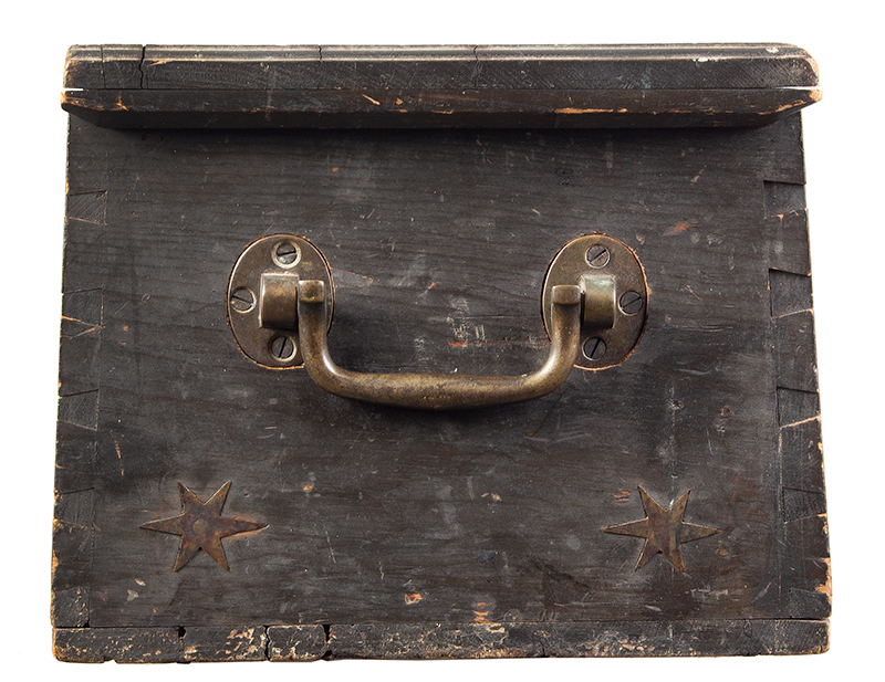 Sea Chest, Carved Sailors Trunk, Eagle Surmounting American Shield & More, entire view 8