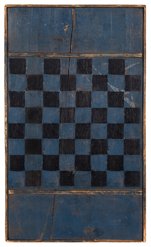 Antique Gameboard, Chess, Original Paint, entire view