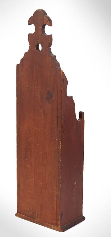 Pipe Box, Original Red Wash, Elaborate Profile
Purportedly found in Norwich, Connecticut, entire view 4