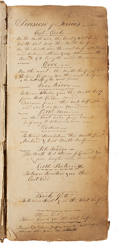 Americana, Farm Ledger, Working Daybook, and later Justice of the Peace Log, detail view