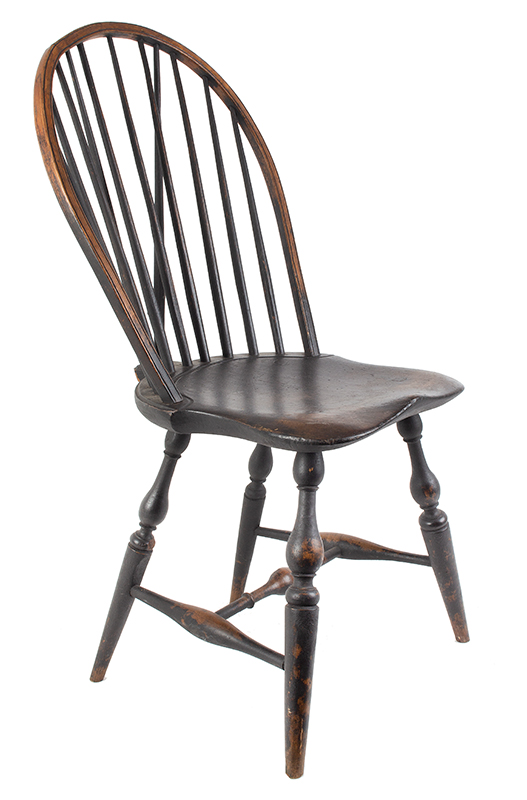 Windsor Bow Back – Brace Back – Side Chairs, Matched Set of Six