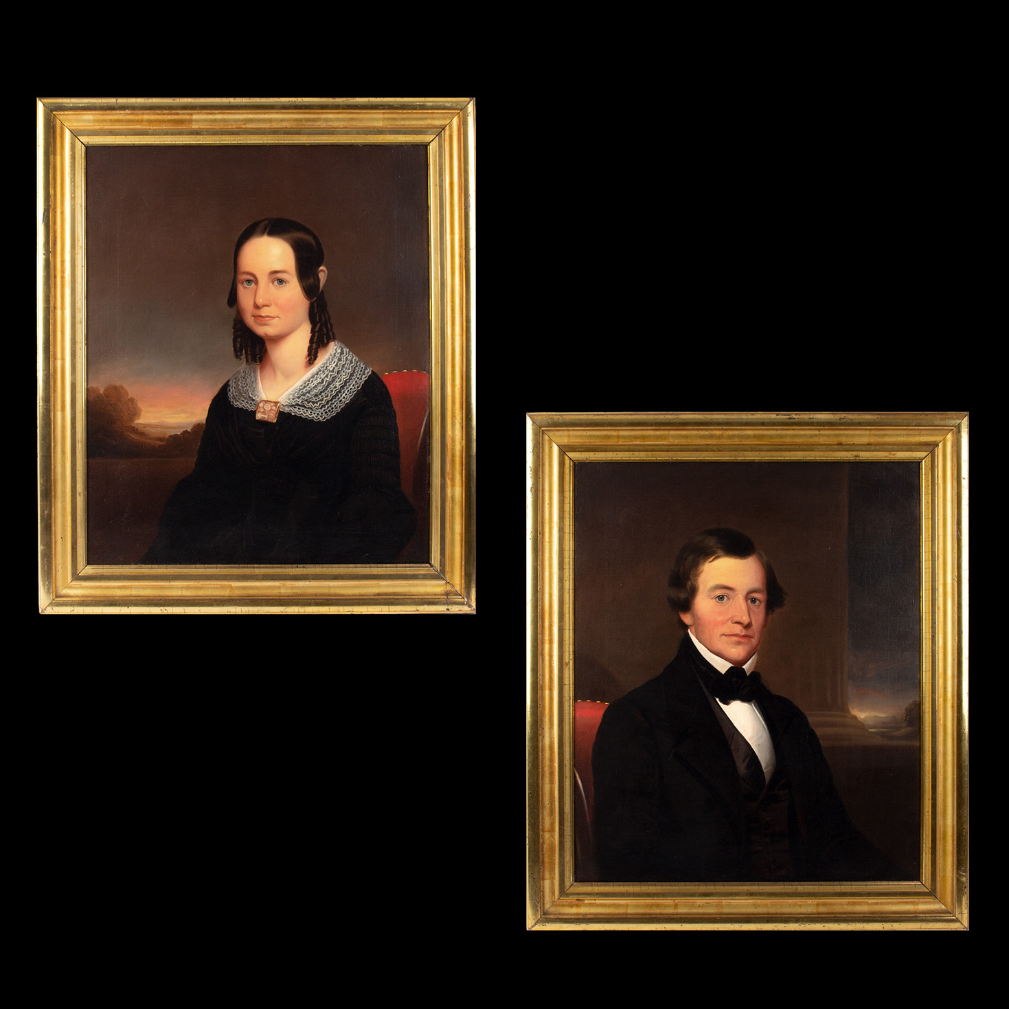 Robert Street, Portraits of Man and Woman, An Attractive Couple, Image 1