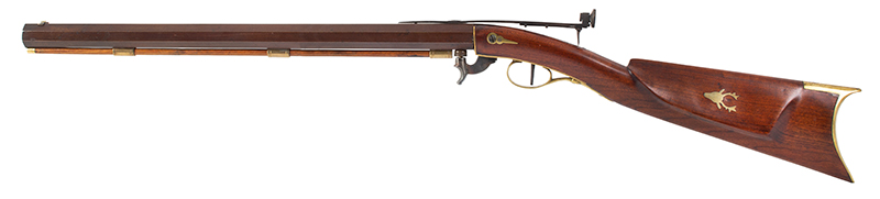 D.H. [David Hall] Hillard Underhammer Buggy Rifle, No. 1275, left facing
