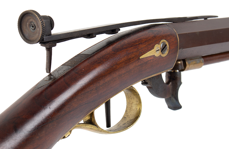 D.H. [David Hall] Hillard Underhammer Buggy Rifle, No. 1275, sight
