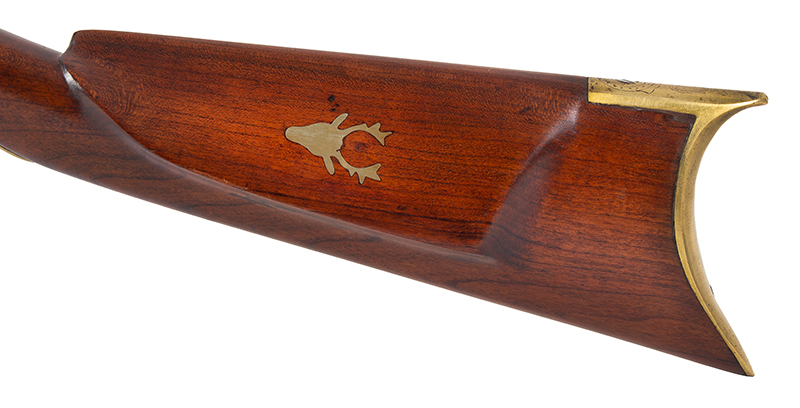 D.H. [David Hall] Hillard Underhammer Buggy Rifle, No. 1275, stock