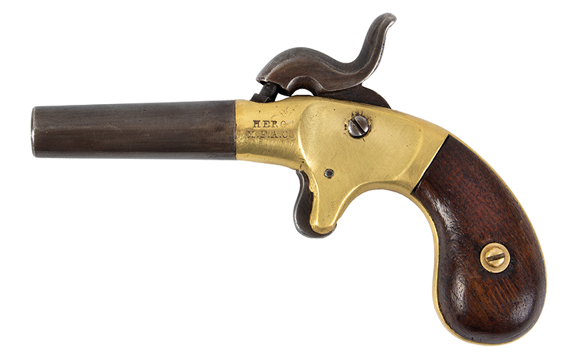 Manhattan Fire Arms Co., American Standard Tool Co., HERO Single Shot Pistol A.K.A. The Poor Man’s Derringer, left facing