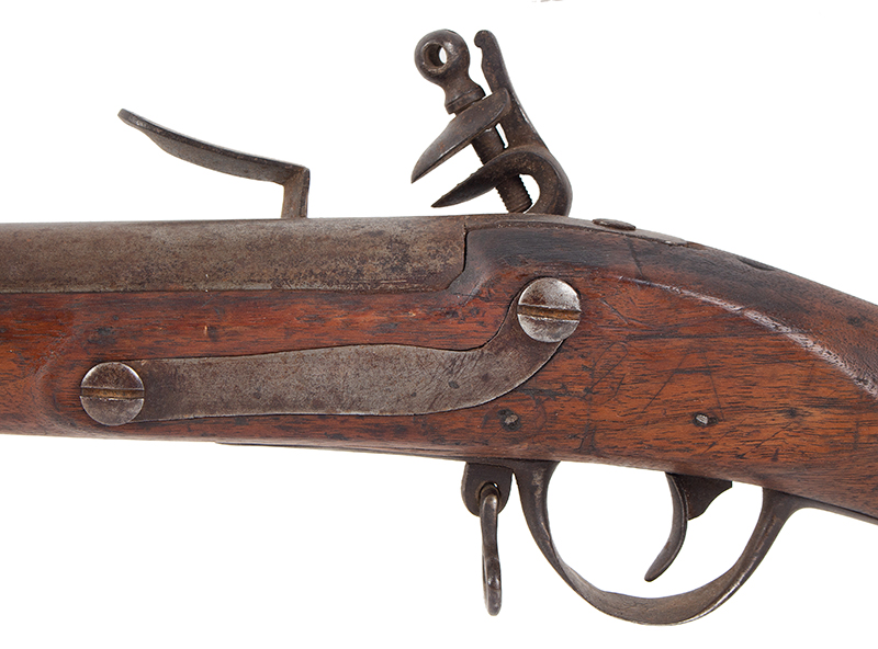 Virginia Manufactory 1st Model Musket, Original Configuration & Condition 1802 – First year of manufacture…, side plate
