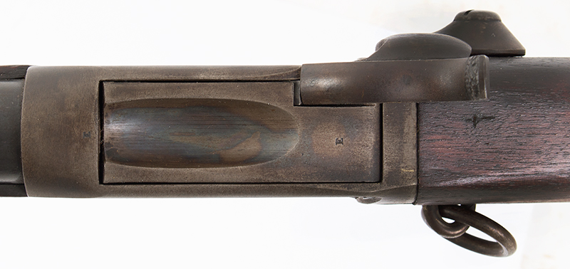 Peabody Carbine, Made by Providence Tool Company, UNUSED CONDITION Rhode Island, Impressed with “WC”, Factory Inspector’s Mark, detail view 2