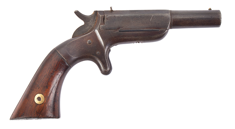Pistol, Percussion, E. Allen & Co., Center Hammer Single Shot Pistol, .32-caliber Rimfire<br />
, Image 1