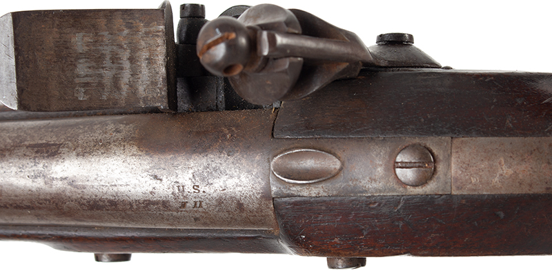 Flintlock Pistol, U.S. Model 1836, Asa Waters, Millbury, Massachusetts, 1841, tang