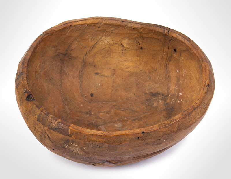 Small Treen Bowl, Natural Shape and Surface, American, entire view 3
