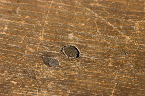 Tavern Table, Original…Red Paint, A Good new England Table, detail view 7