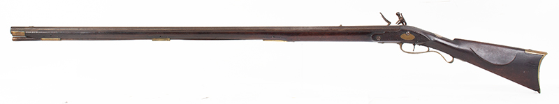 New England Flintlock Musket, KY Style, William Allen, Sutton, Massachusetts Worcester County, left facing
