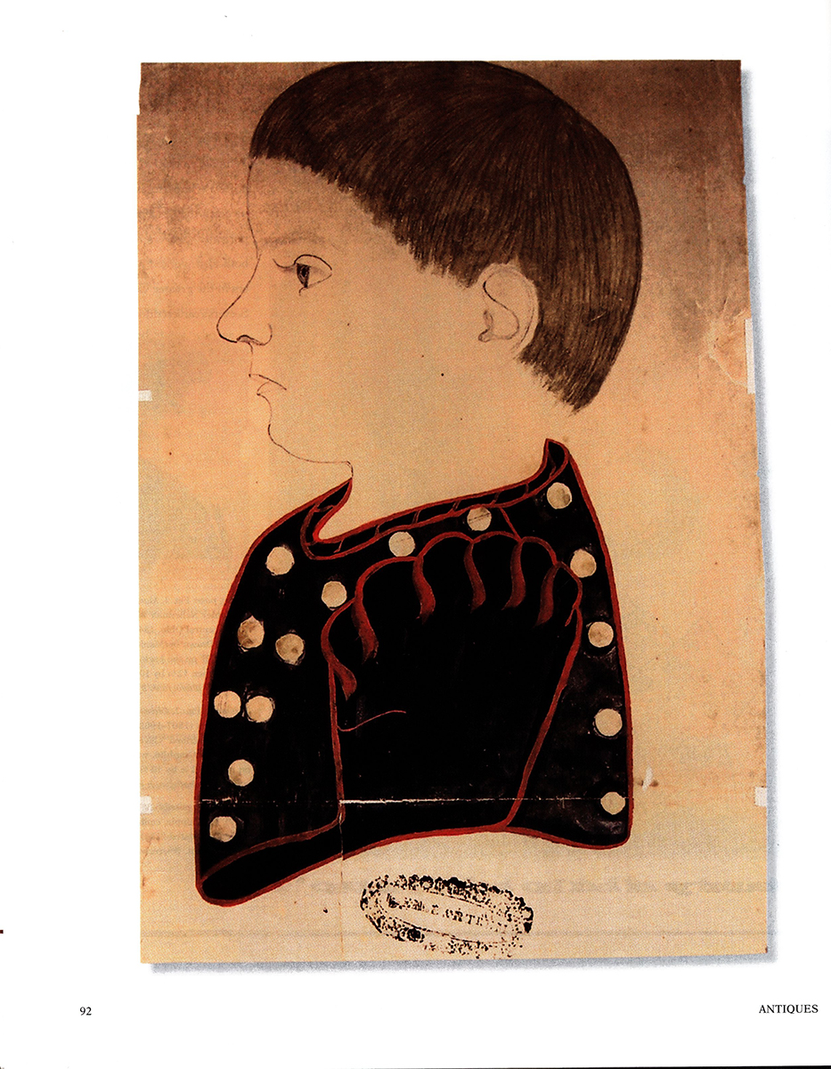 Madison Houghton (1809-1870), Shoulder Length Profile Portrait of Young Man Miami Township, Ohio, magazine view 3