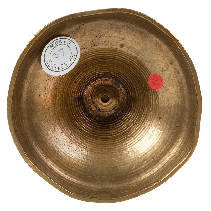 Earliest Type of Heemskerk Candlestick, Ringed Trumpet-shaped Base, Dutch, bottom view