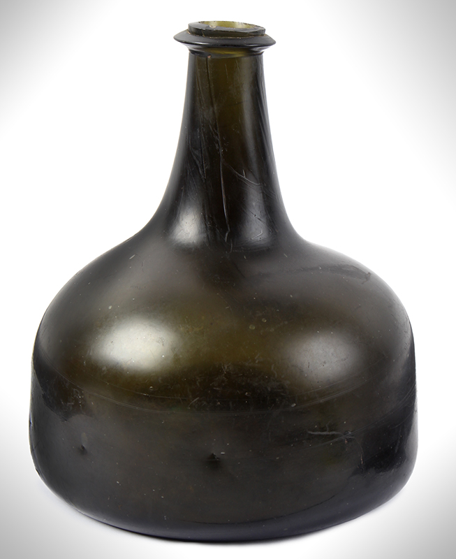 Wine Bottle, Mallet, Cockerel Seal, English, entire view 2
