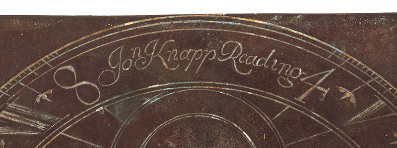 Sundial, 17th C., Maker Signed, John Knapp, Reading, England, detail view