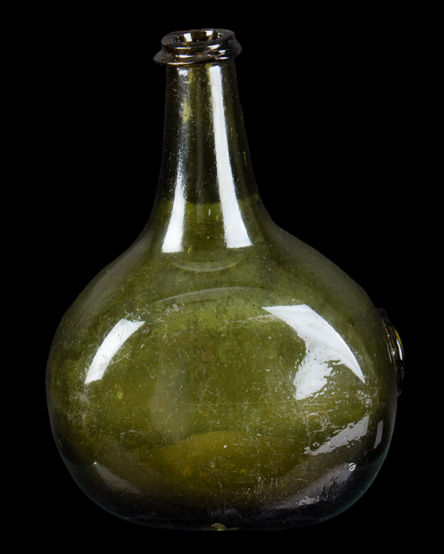 Sealed Wine Bottle, Bladder Form, English, I / S Centering Small Diamond, entire view 3
