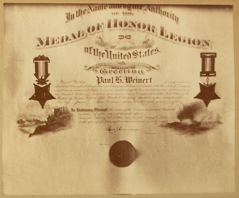 Large Historical Archive, Paul H Weinert Papers and Photos as Medal of Honor Recipient for his actions in the Battle of Wounded Knee, participation as Cavalry Flag Bearer in Buffalo Bill's Wild West Show, his Military career, and subsequent private life as an American Hero, document view 12