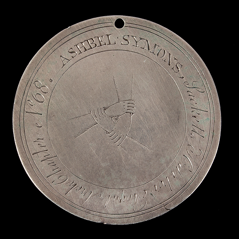 Silver Masonic Mark Masters Medal, Sackets Harbor, New York, Image 1