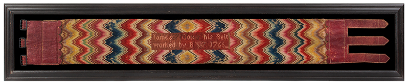 Embroidered Belt, Flamestitch, Image 1