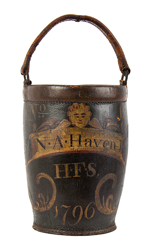 Leather Fire Bucket, Humane Fire Society, Image 1