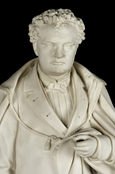 Parian Figure, Massachusetts Governor John A. Andrews, After Martin Milmore Boston [Governor: 1861-1866], head and shoulders 2