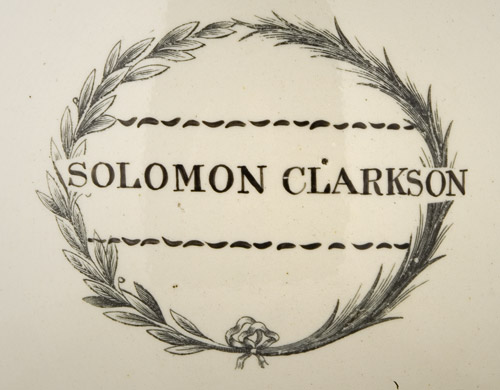 Masonic Liverpool Jug Named to Solomon Clarkson, entire view 3