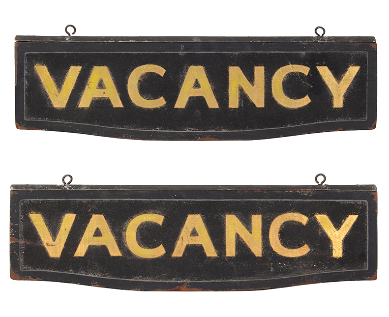 Vintage Sign, VACANCY, Double Sided, Image 1