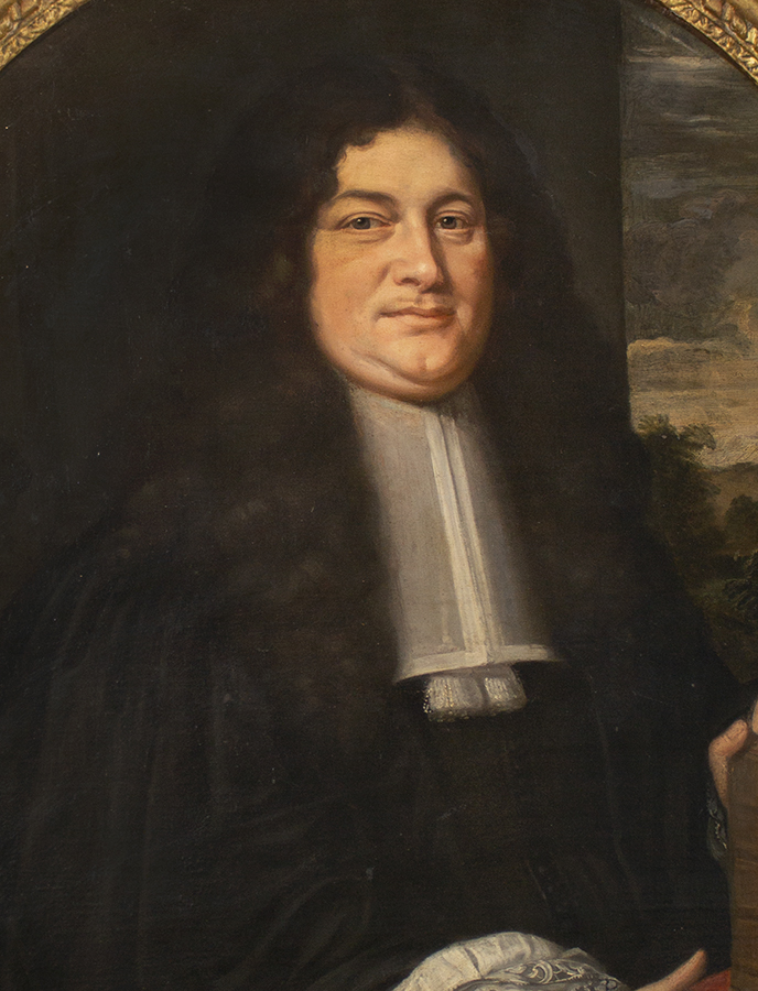 Portrait of Seated Clergyman, Barrister, European School, Large Scale