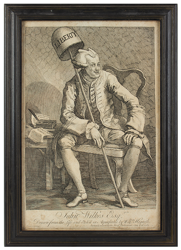Print, John Wilkes, Esq., Etching and Engraving, Satire, entire view